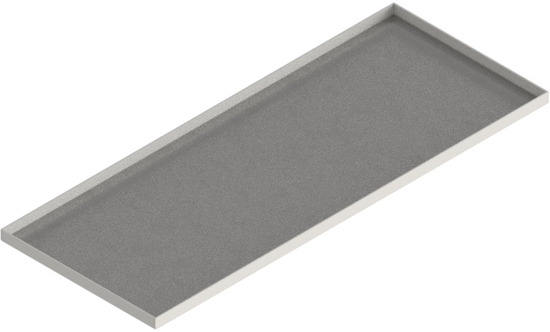 Produktbild UBK 401 223  -  Blind-Deckel zu UBK 400 mit Kante geschlossen aus ALU 2.5mm, 22mm Vertiefung